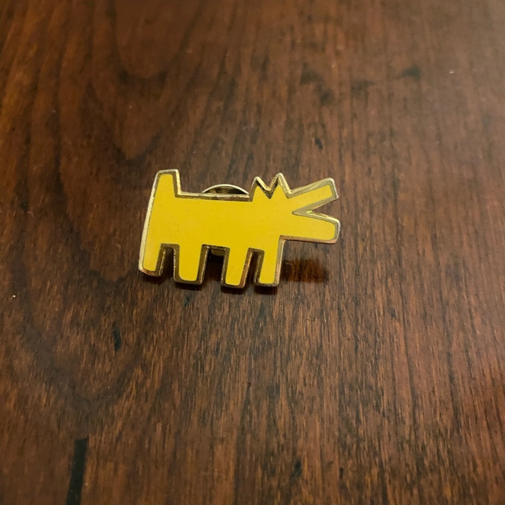 Yellow dog pin